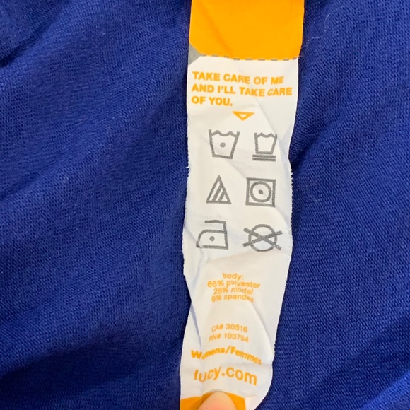 EUC & RARE! - Lucy - Long Sleeve Dolman Top w/ Rib Trim - Cobalt Blue - M - Picture 5 of 6